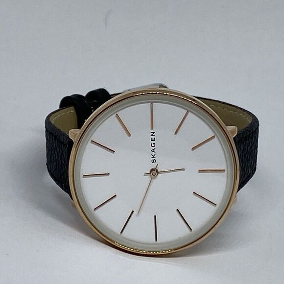Skagen Karolina SKW2688 Women Black Leather Analog Dial Quartz Wrist Watch JK580 main image 6